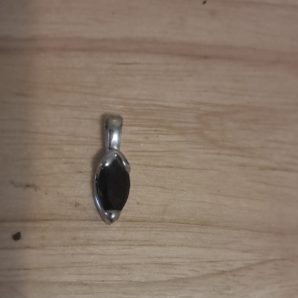 Elegant Black and Silver Pendant